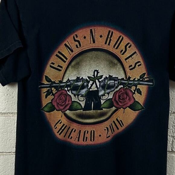 Guns N’ Roses Chicago Black Band Tee size S - Picture 5 of 8